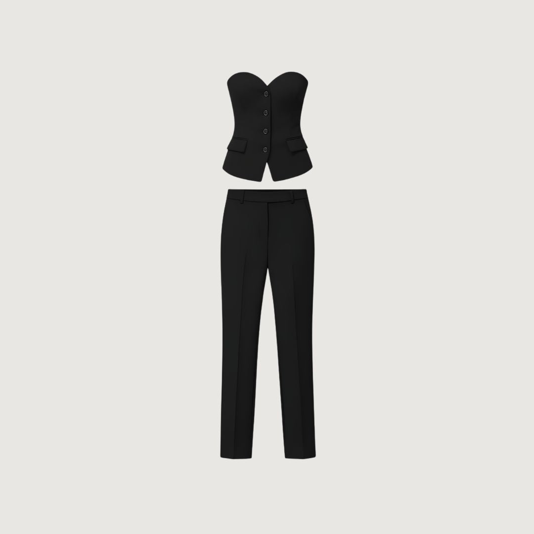 Pantalon Conjunto Strapless Formal