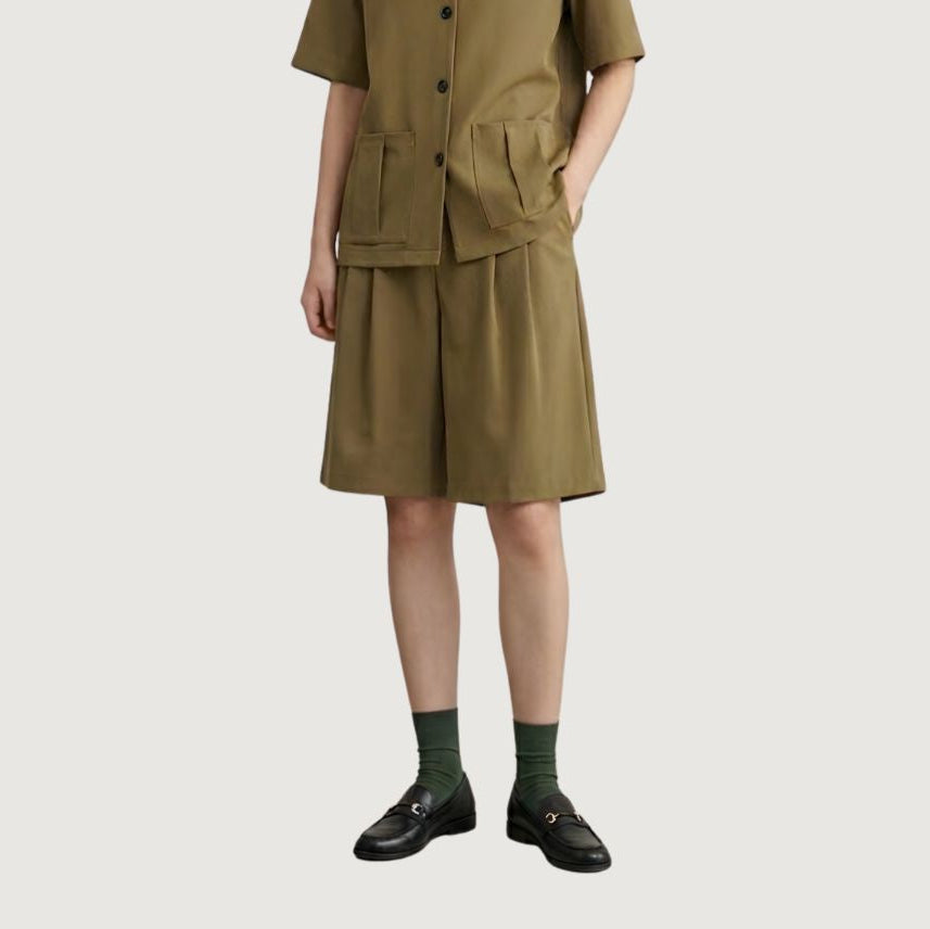 Shorts Largos Conjunto Khaki