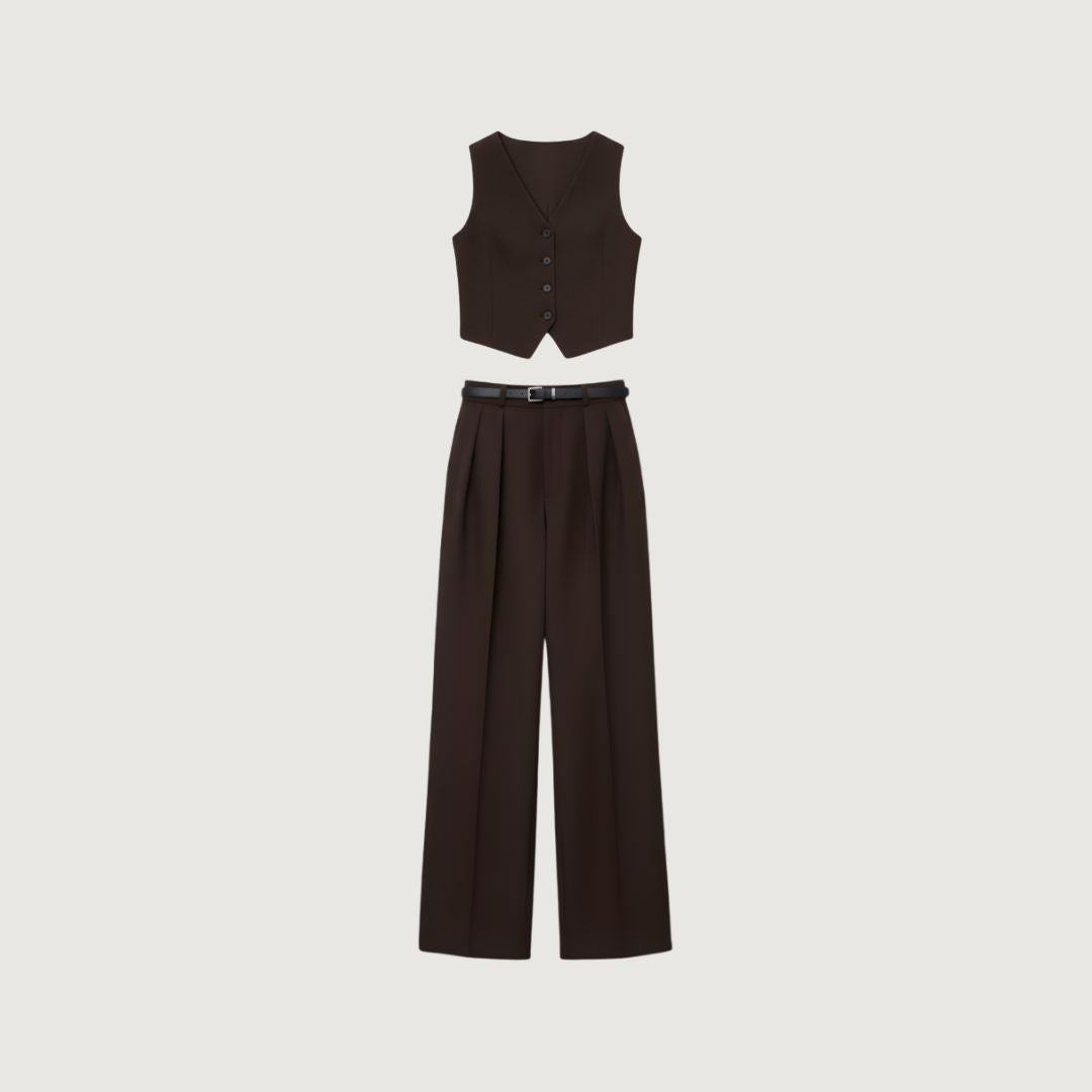 Pantalon Conjunto Formal Cafe