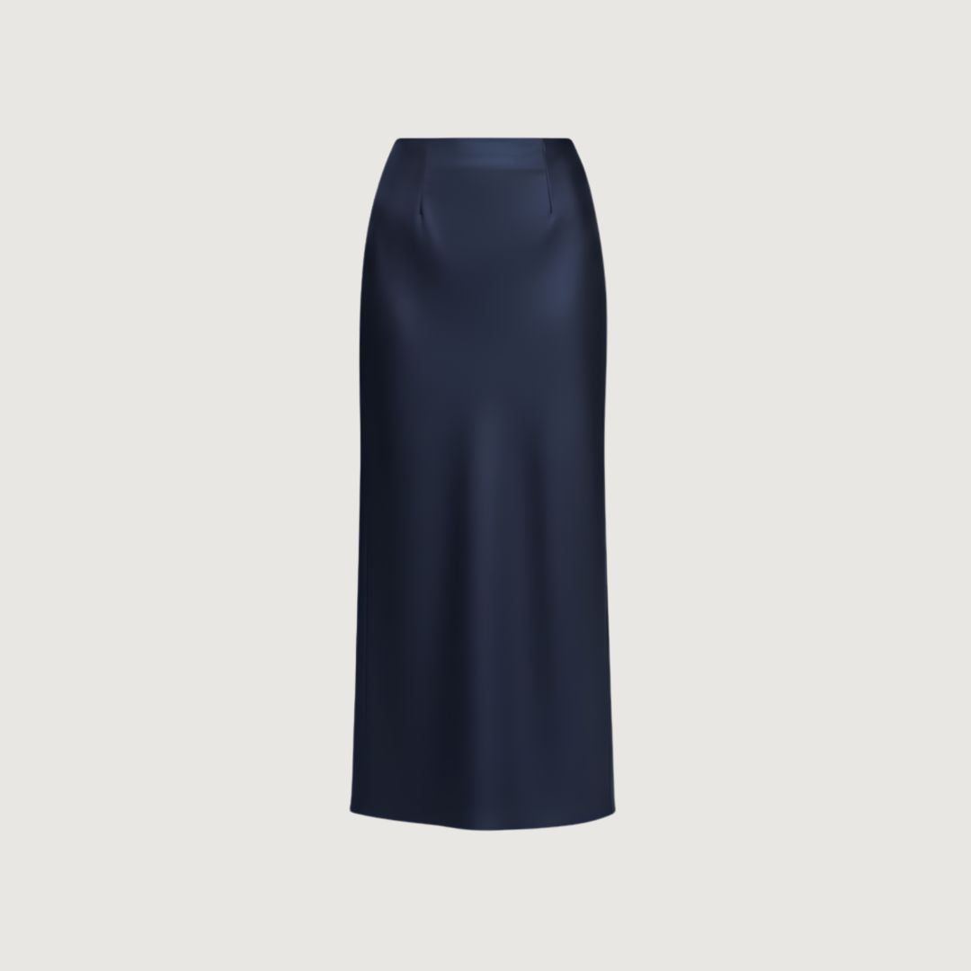 Falda Satin Deep Sea