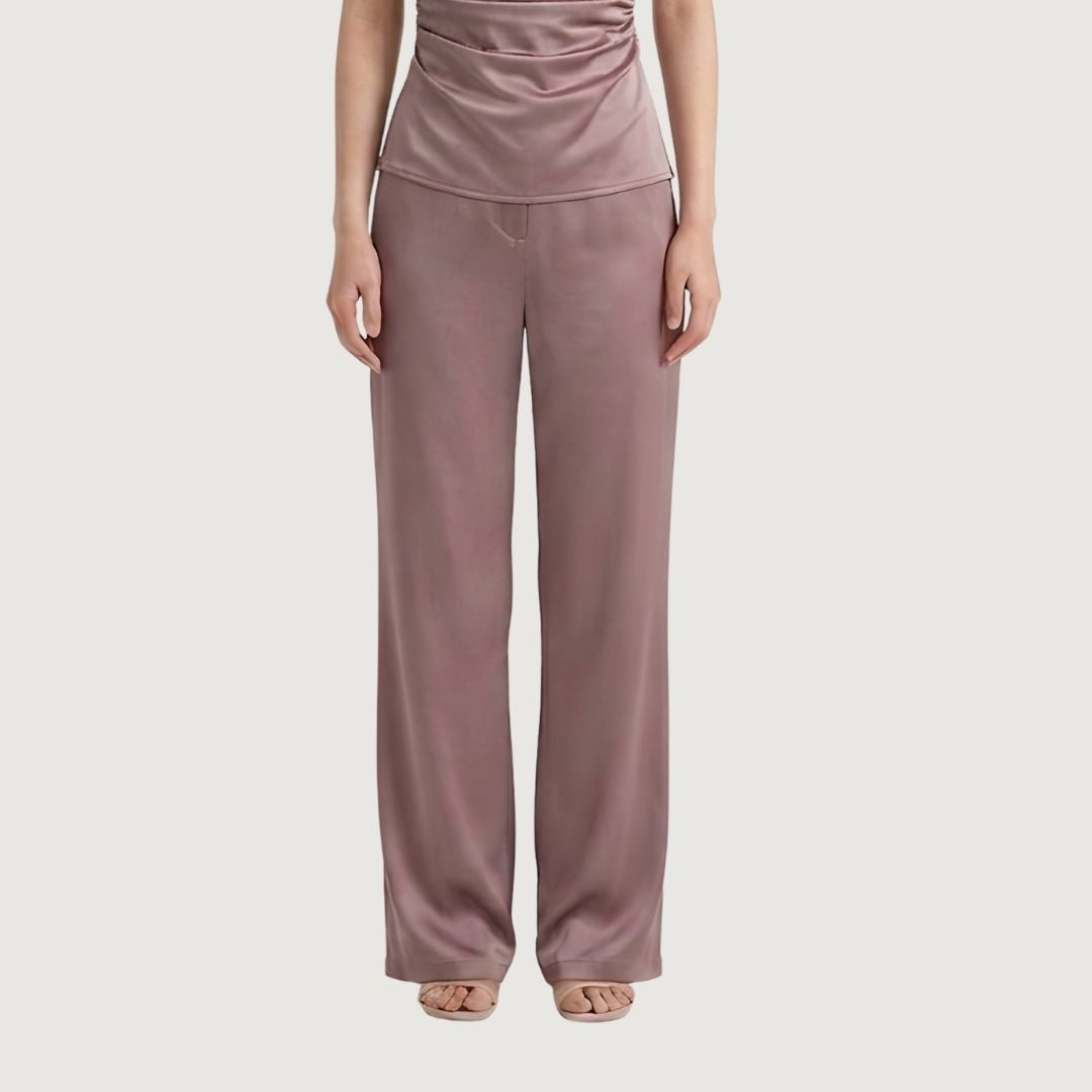 Dusty Rose Tailored Trousers