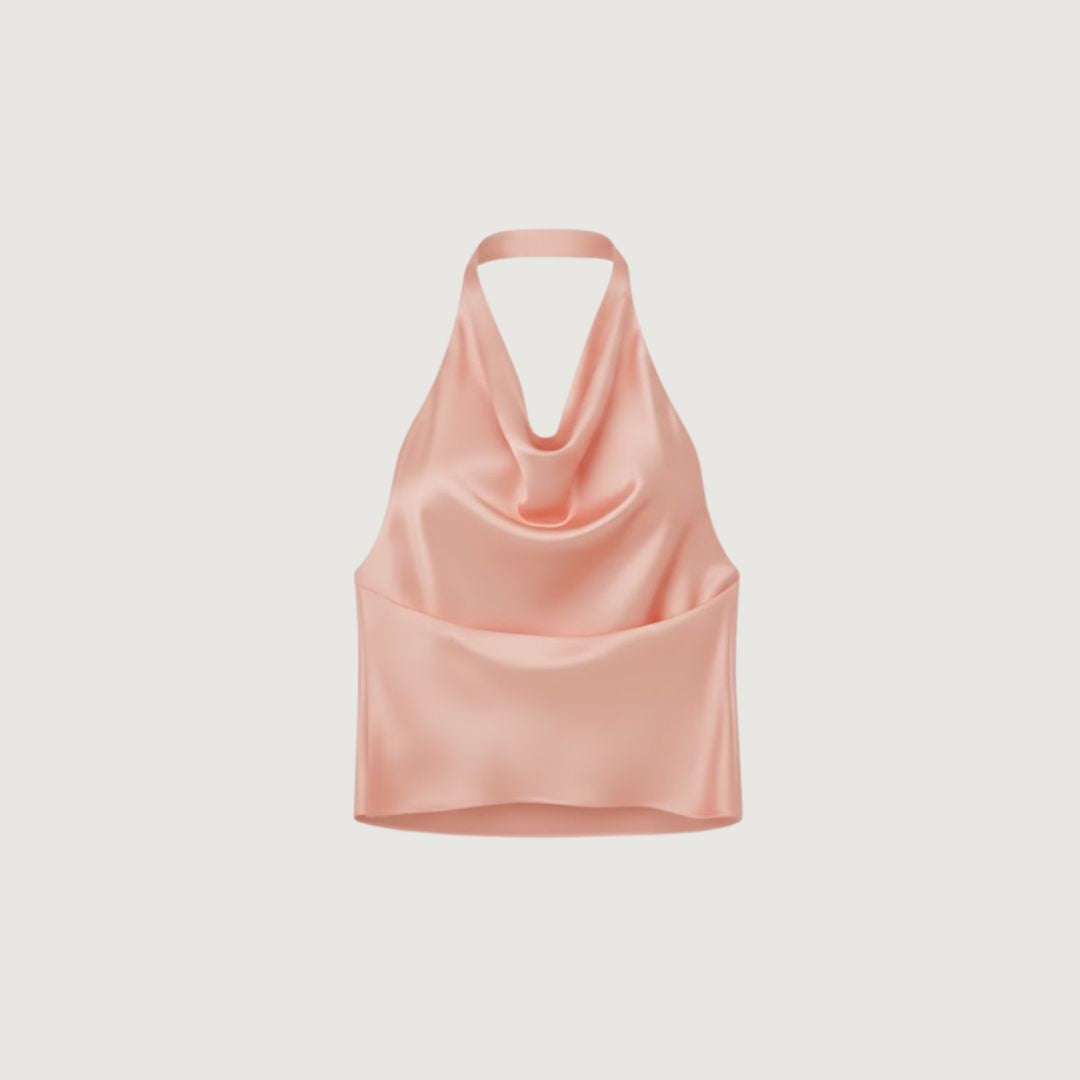Blusa Satin Glow Halter