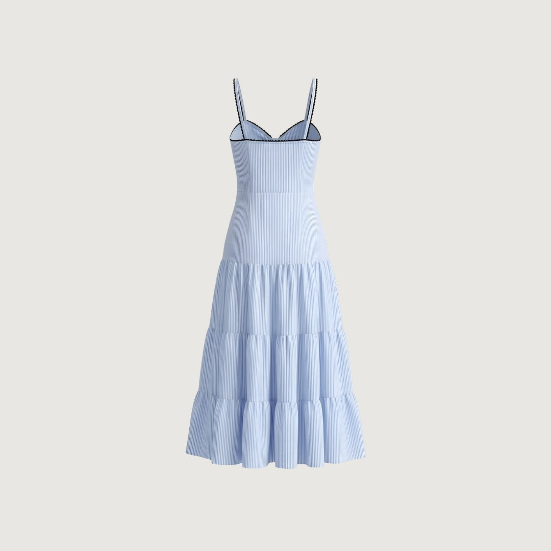 Ocean Stripe Maxi Dress