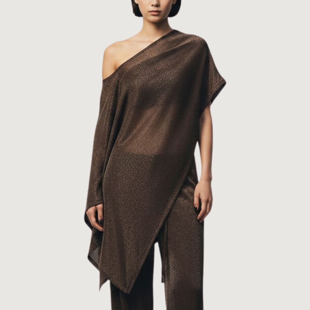 Blusa Asimétrica Mocha Glow