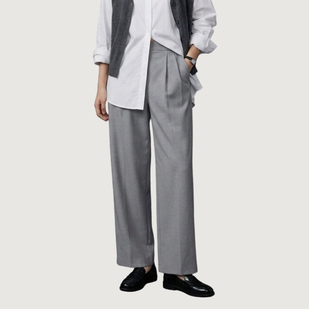 Pantalon Formal Gris Claro - Bom