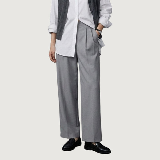Pantalon Formal Gris Claro - Bom