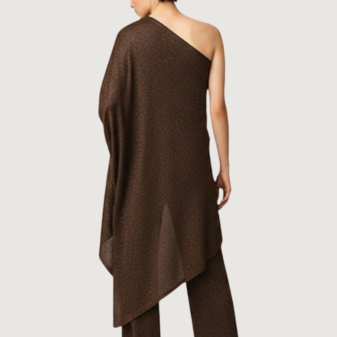 Blusa Asimétrica Mocha Glow