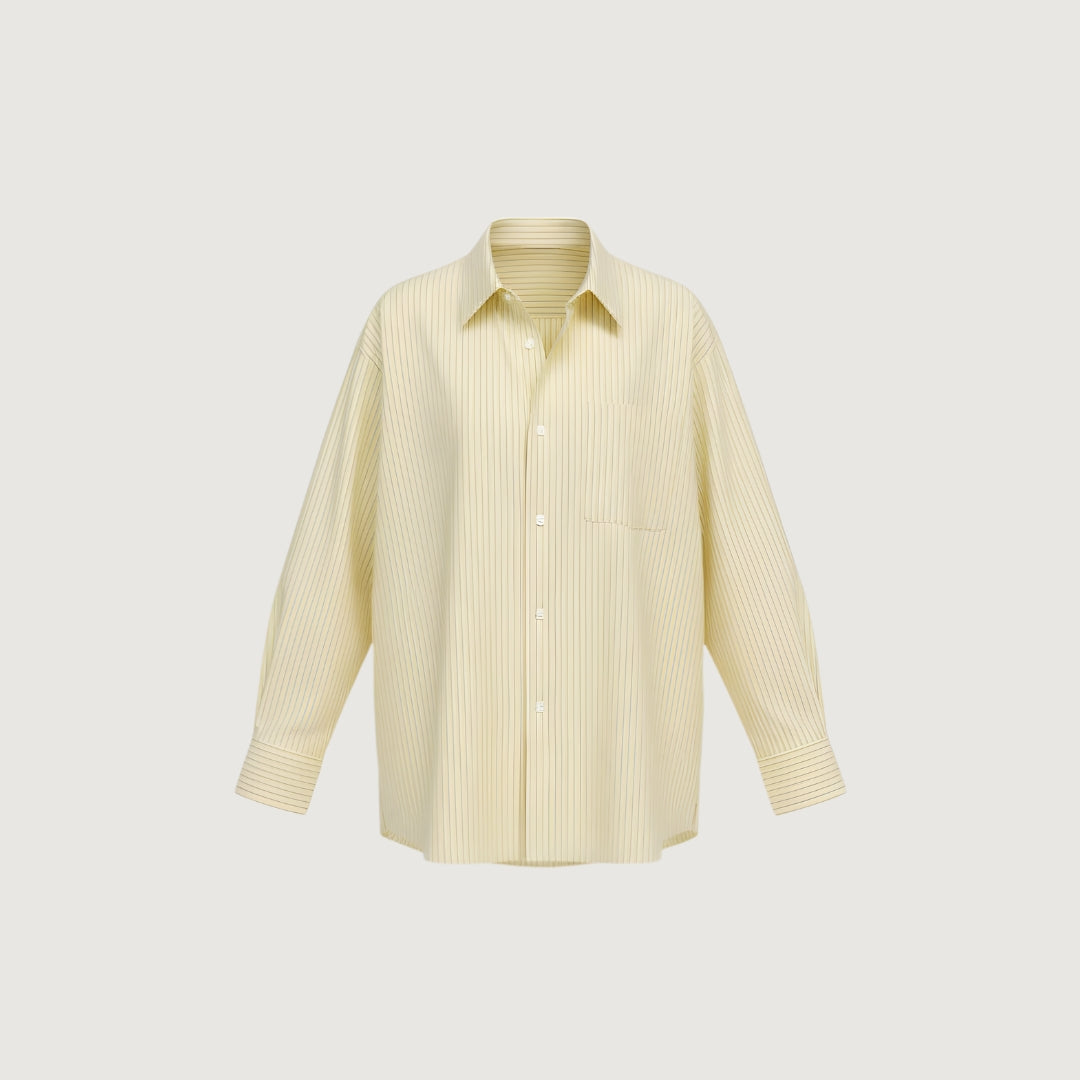 Camisa Conjunto Pijama Stripes Amarillo