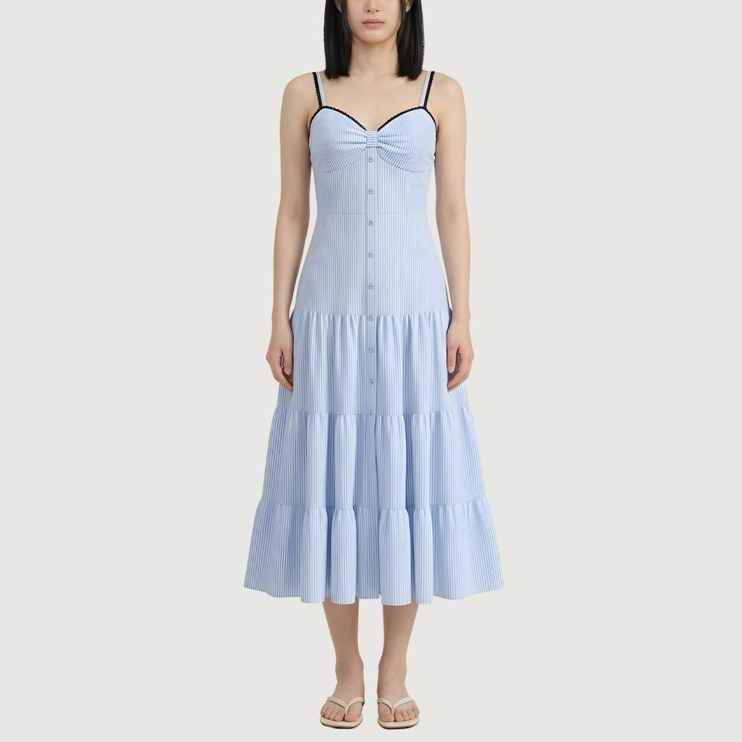Ocean Stripe Maxi Dress