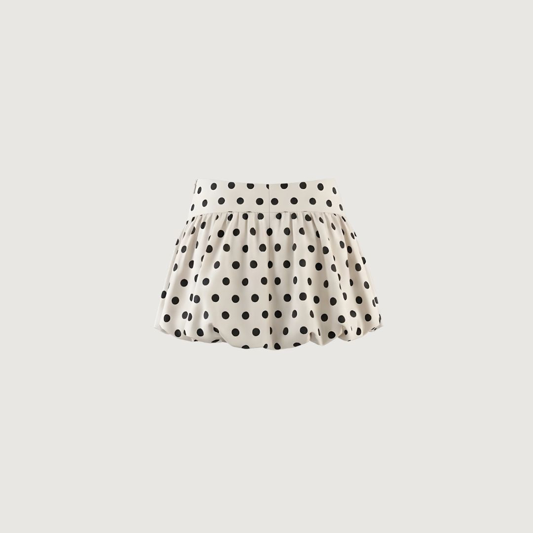 Polka Dot Bubble Skirt