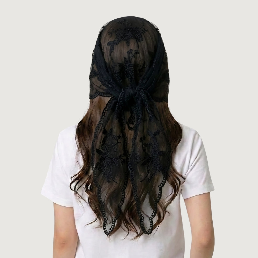 Blossom Lace Headscarf