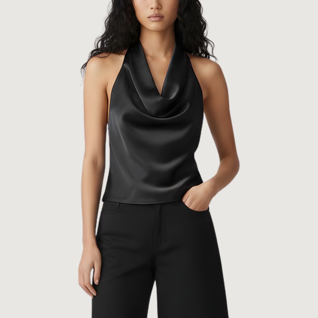 Blusa Satin Glow Halter