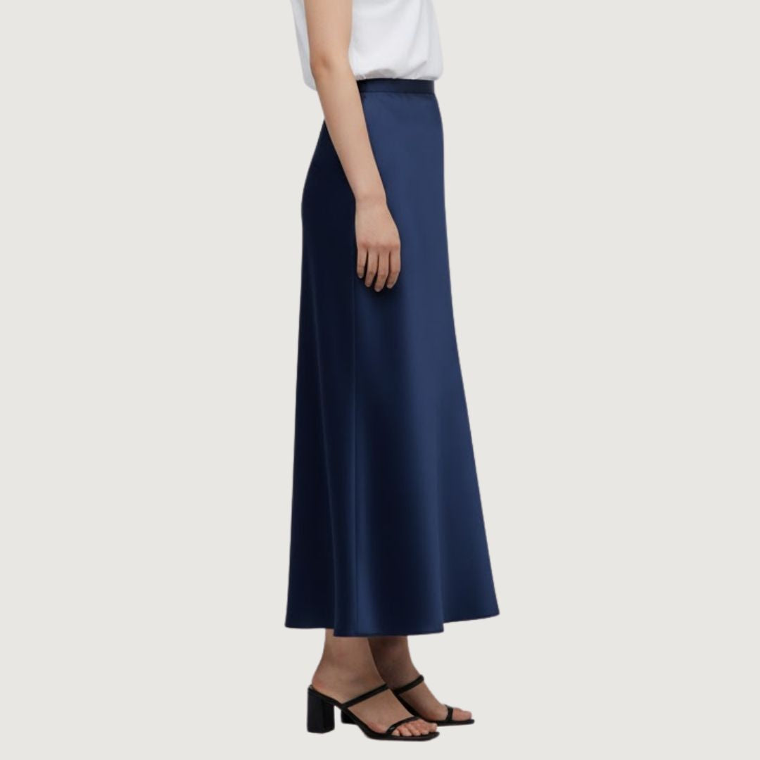 Falda Satin Deep Sea