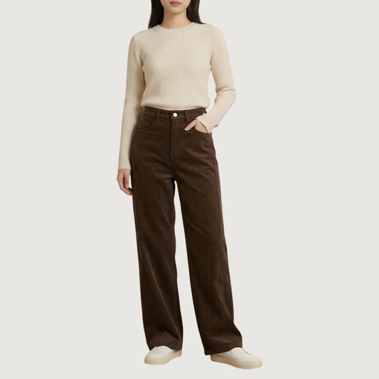Brown Ease Pants