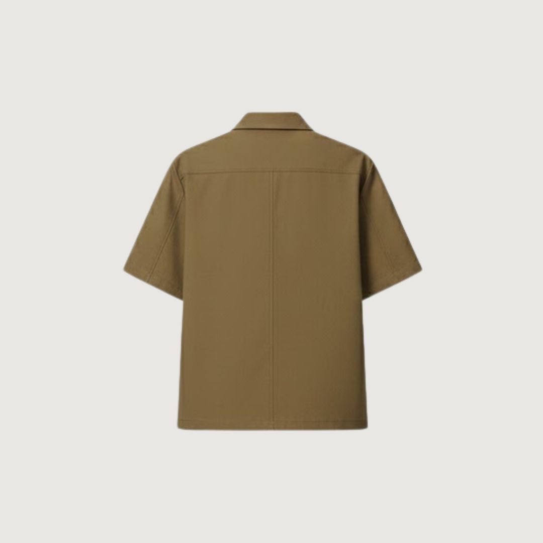Camisa Conjunto Shorts Largos Khaki