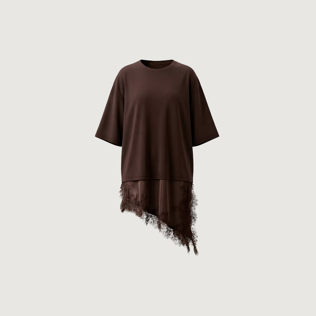 Lace Hem T-Shirt
