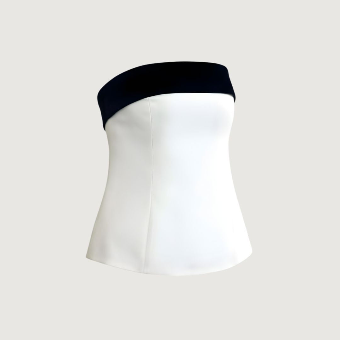 Blusa Strapless Moño