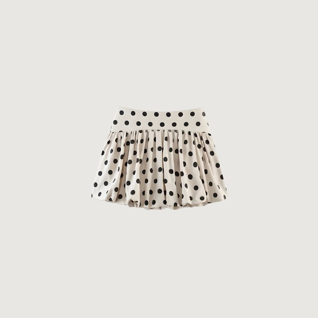 Polka Dot Bubble Skirt