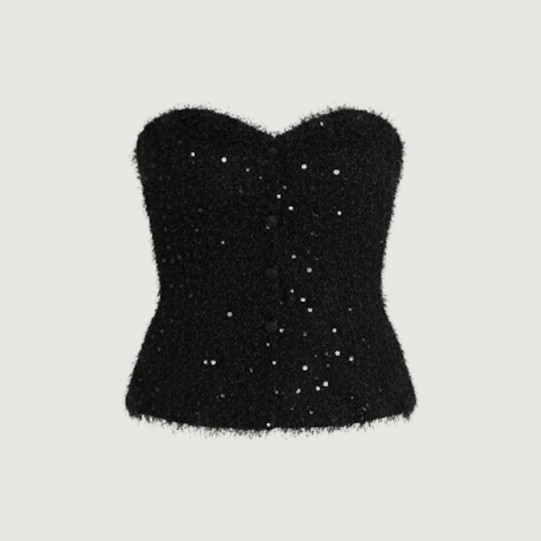 Sparkle Corset Noir