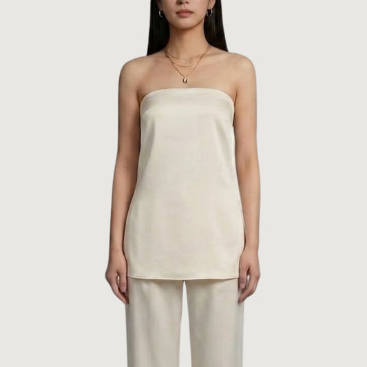 Top Flow Strapless Cream