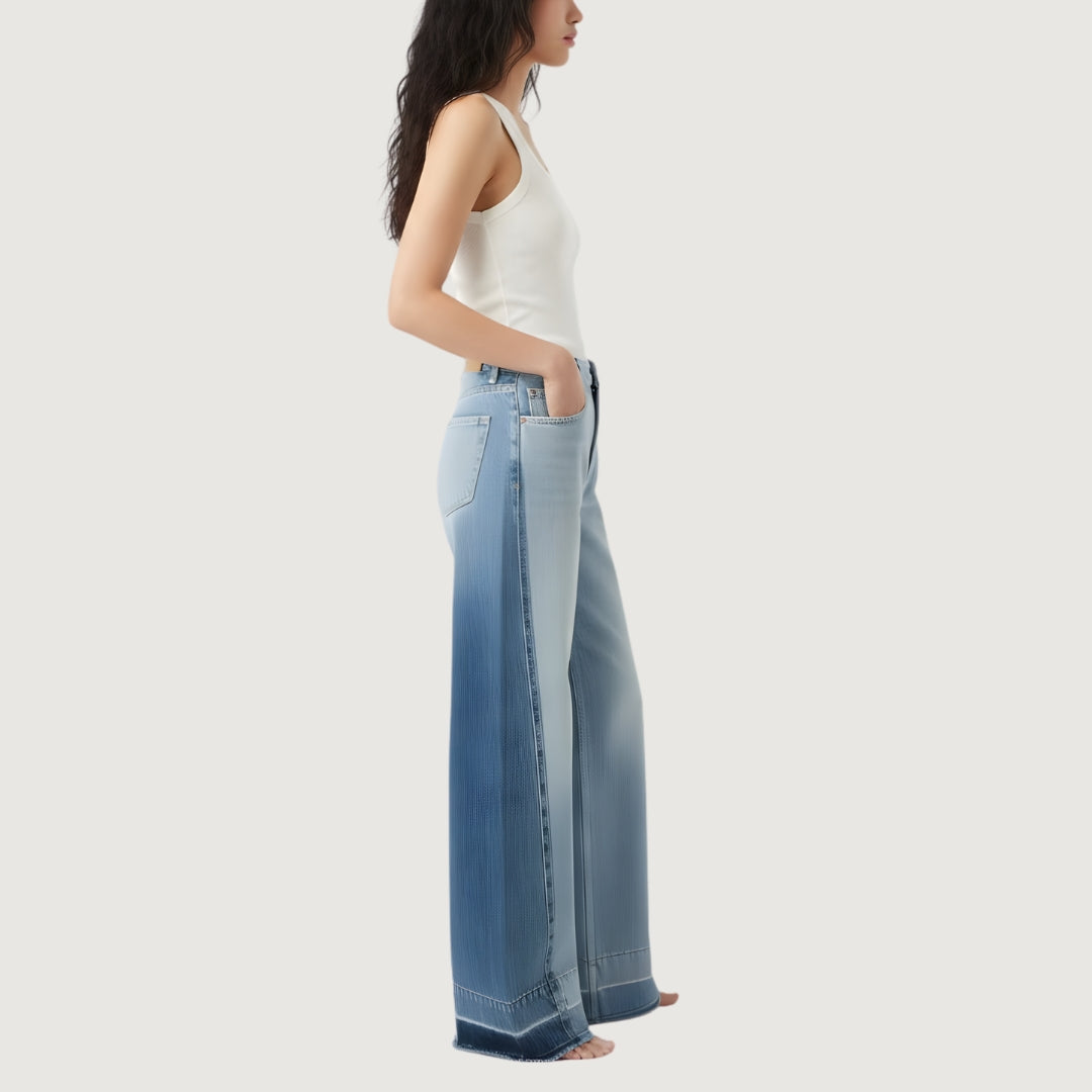 Jean Wide Leg Dual Tone