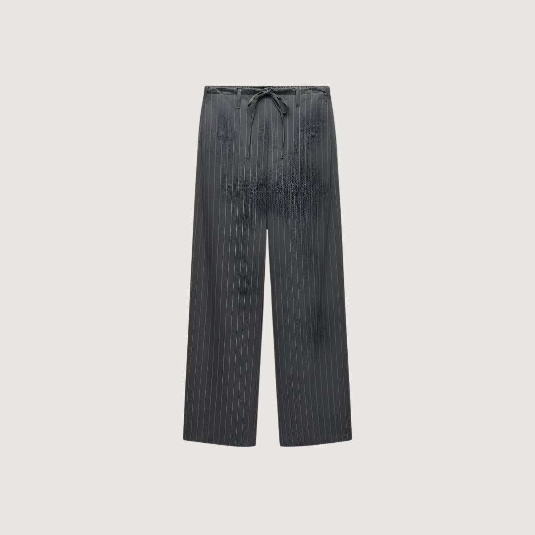Pantalón Ajustable Rayas Gris